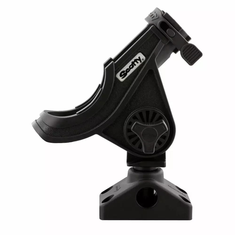 Scotty 280 Baitcaster / Spinning Rod Holder With Combination Side/DeckMount Salmon Trolling 1 Scotty 280 Baitcaster / Spinning Rod Holder With Combination Side/DeckMount Salmon Trolling
