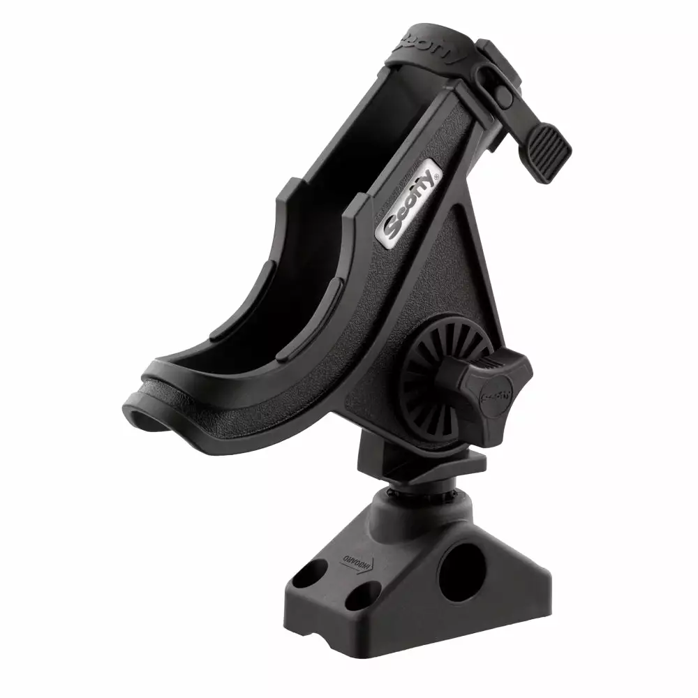 Scotty 280 Baitcaster / Spinning Rod Holder With Combination Side/DeckMount Salmon Trolling 2 Scotty 280 Baitcaster / Spinning Rod Holder With Combination Side/DeckMount Salmon Trolling