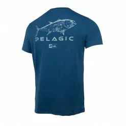 PELAGIC Tee Gyotaku Premium UV Smokey Blue