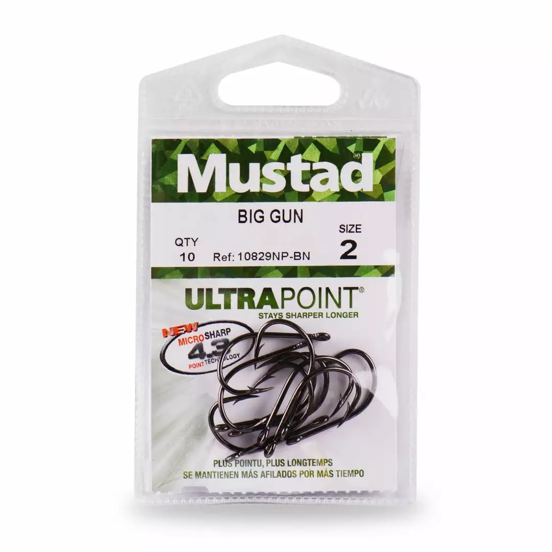 Mustad 10829NP-BN Big Gun Bait Hooks Fish Hooks 3 Mustad 10829NP-BN Big Gun Bait Hooks Fish Hooks