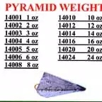 Pacific Net & Twine Ltd Salmon Trolling Lead Pyramid Weights
