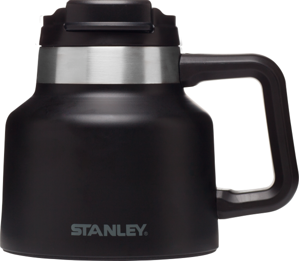 STANLEY 20OZ WIDE BASE ADVENTURE VACUUM MUG MATTE BLACK 1 STANLEY 20OZ WIDE BASE ADVENTURE VACUUM MUG MATTE BLACK