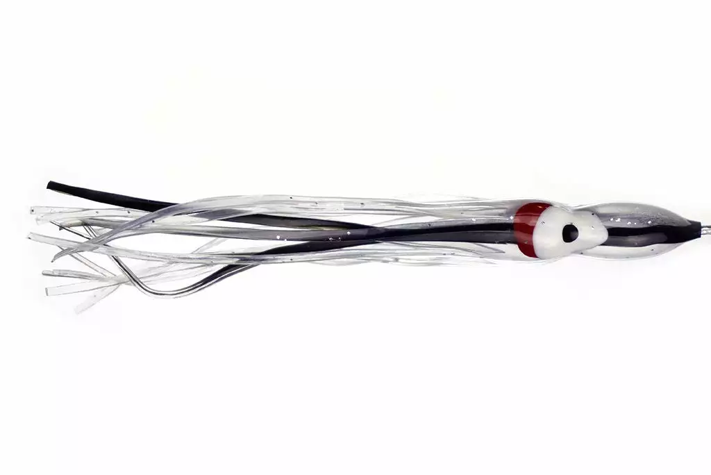 NORTH PACIFIC OCTOPUS 4-1/4" B103BS (Black Jellyfish) Hoochies 3 NORTH PACIFIC OCTOPUS 4-1/4" B103BS (Black Jellyfish) Hoochies