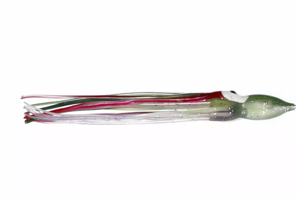 Hoochies NORTH PACIFIC OCTOPUS 4-1/4" G79 (Army Truck Clear Belly) 2 Hoochies NORTH PACIFIC OCTOPUS 4-1/4" G79 (Army Truck Clear Belly)