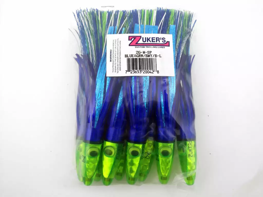 ZUKER'S Zukers Grass Series Tuna Lures 10/PKG 6 ZUKER'S Zukers Grass Series Tuna Lures 10/PKG