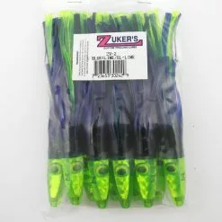 ZUKER'S Vinyl Series Tuna Lures 10/PKG Tuna/Blue Water