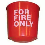 North Pacific Safety FIRE BUCKET ROUND BOTTOM 10-1/2 QT
