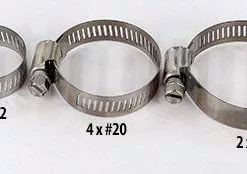 Pacific Net & Twine Ltd Stainless Steel Hose Clamps (from 7/32" - 3/4")