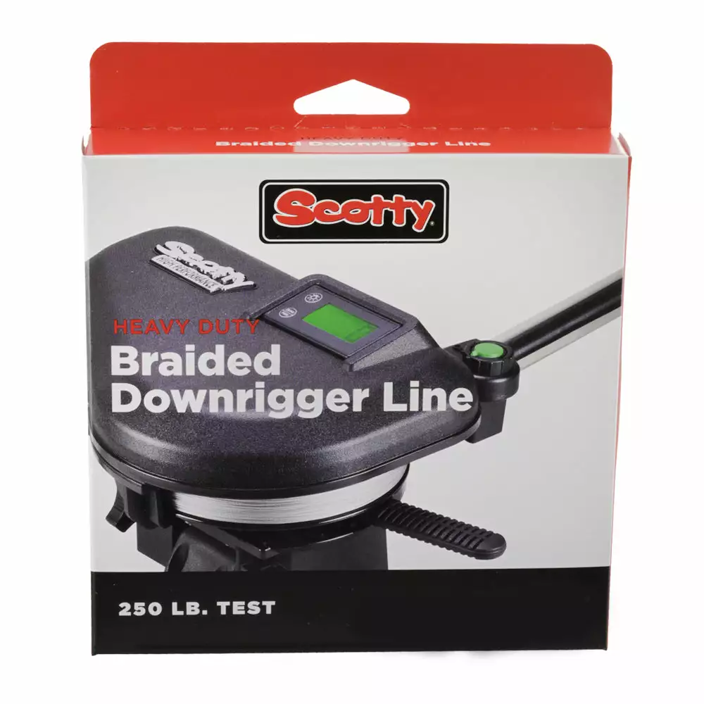 Scotty 2201K 250LB. TEST HEAVY DUTY BRAIDED DOWNRIGGER LINE 300FT Salmon Trolling 1 Scotty 2201K 250LB. TEST HEAVY DUTY BRAIDED DOWNRIGGER LINE 300FT Salmon Trolling