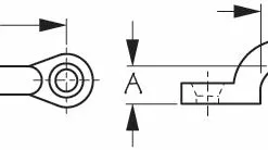 SEADOG 081310-1 BLACK PAD EYE 3/8"