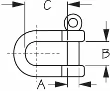 Marine Hardware Seadog D-Shackles