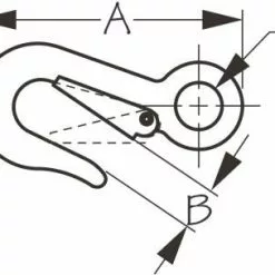 SEADOG 155841-1 MOORING SNAP HOOK 4" Marine Hardware