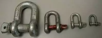 North Pacific Galvanized Chain Shackles Marine Hardware 1 North Pacific Galvanized Chain Shackles Marine Hardware