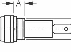 Marine Hardware SEADOG 420503-1 AGC ROUND FUSE HOLDER - SPADE TERMINAL
