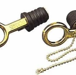 Marine Hardware SEADOG 520070-1 BRASS SNAP HANDLE DRAIN PLUG