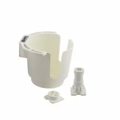 Marine Hardware Scotty 311-WH White Cup Holder With Bulkhead/Gunnel & Rod Holder Post Mount