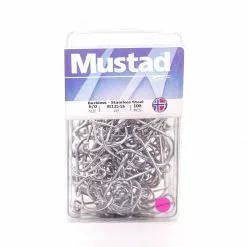 MUSTAD 95135-SS Salmon Siwash - 3x Strong - Barbless Hooks Salmon Trolling