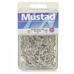 Salmon Trolling Mustad 95170-SS Salmon Siwash - 3x Strong - Stainless Steel Hooks (Box 100) 5 Salmon Trolling Mustad 95170-SS Salmon Siwash - 3x Strong - Stainless Steel Hooks (Box 100)