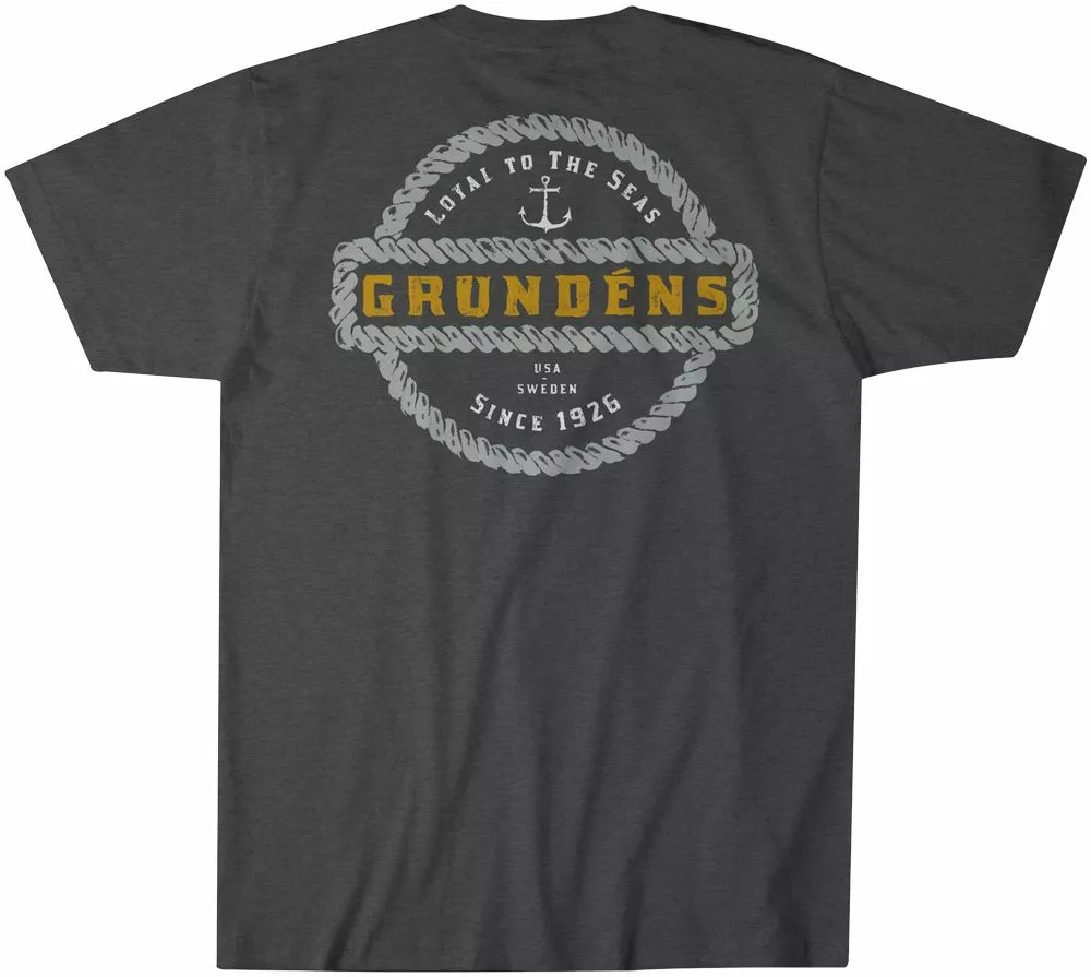 Clothing/Gloves Grundens Rope Knot T-Shirt Heather Charcoal 1 Clothing/Gloves Grundens Rope Knot T-Shirt Heather Charcoal