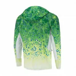 Pelagic Exo-Tech Hooded Fishing Shirt Green Dorado Clothing/Gloves