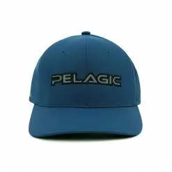 Clothing/Gloves Pelagic Flexfit Delta Fishing Hat Smokey Blue