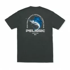 PELAGIC Flying Sailfish Premium T-Shirt Charcoal