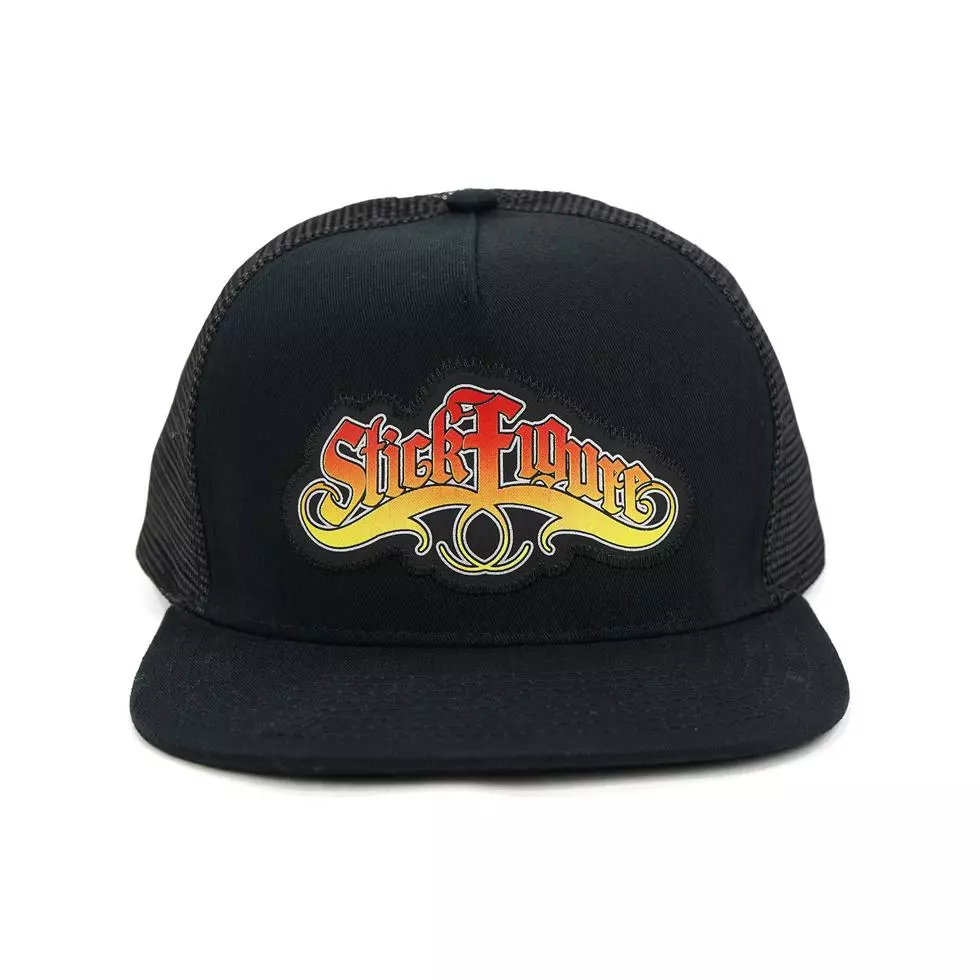 Pelagic Stick Figure Fishing Hat Black Clothing/Gloves 2 Pelagic Stick Figure Fishing Hat Black Clothing/Gloves