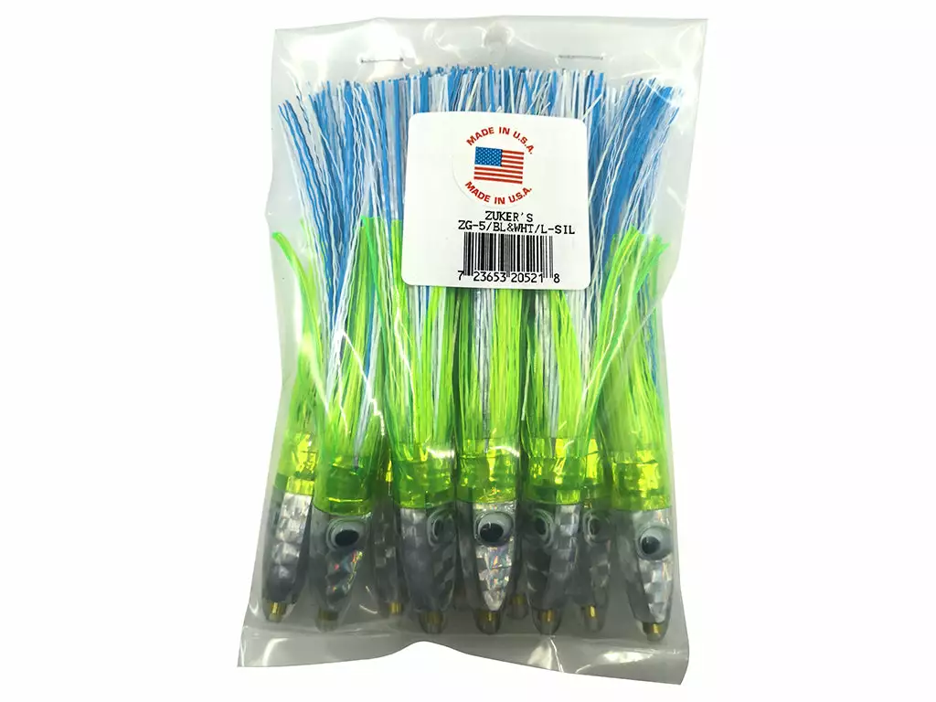 ZUKER'S Zukers Grass Series Tuna Lures 10/PKG 2 ZUKER'S Zukers Grass Series Tuna Lures 10/PKG