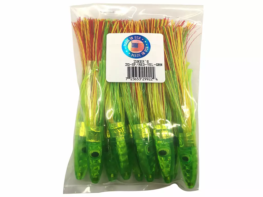 ZUKER'S Zukers Grass Series Tuna Lures 10/PKG 7 ZUKER'S Zukers Grass Series Tuna Lures 10/PKG