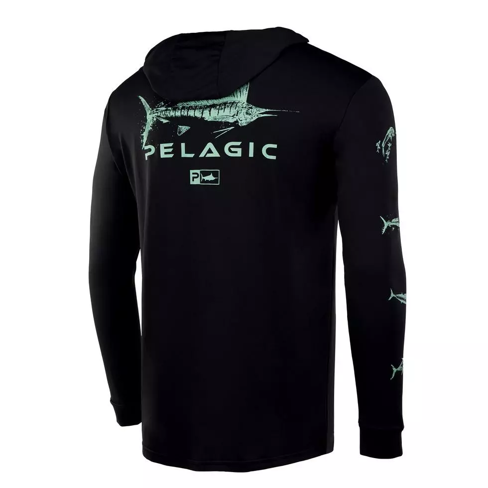 Pelagic Aquatek Hoodie Gyotaku Clothing/Gloves 2 Pelagic Aquatek Hoodie Gyotaku Clothing/Gloves