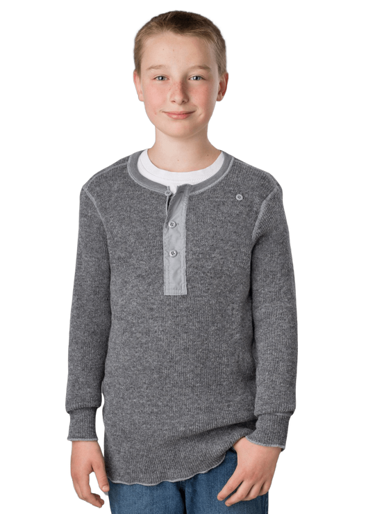 Stanfield's Kids Heavy Weight Wool Henley 1 Stanfield's Kids Heavy Weight Wool Henley